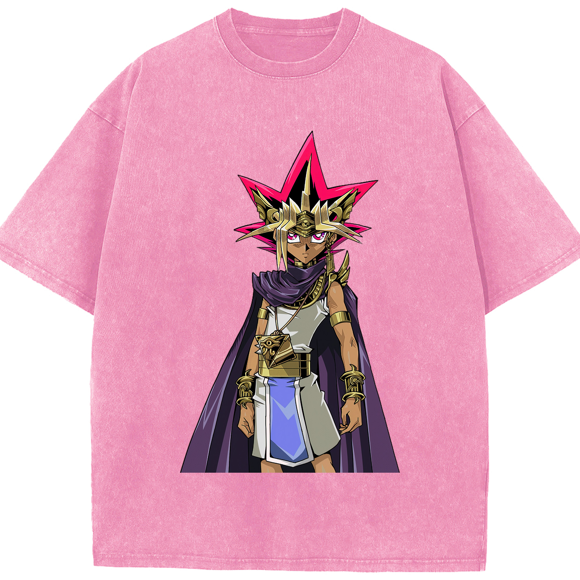 （画像用） 遊☆戯☆王 Yu-Gi-Oh! 綿100% ヴィンテージ風 半袖Tシャツ（フロントプリント）